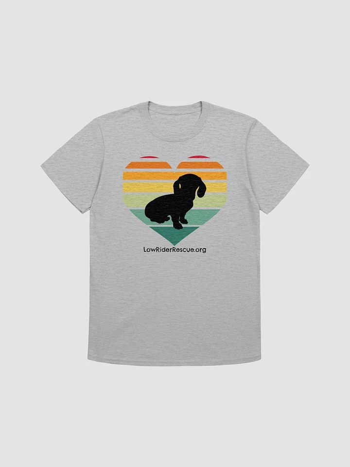 Dachshund Sunset Heart LOVE - Supersoft Unisex T product image (2)