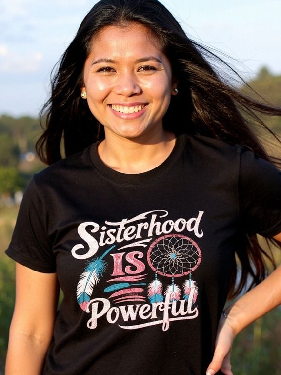 Sisterhood is Powerful Native Unity and Strength T-Shirt product image (1)