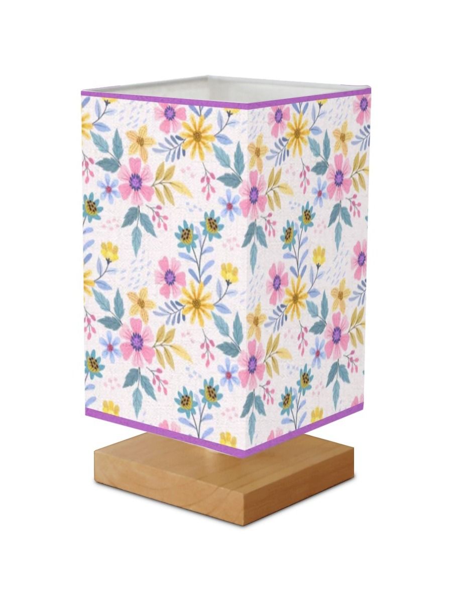 Square Table Lamp- Spring-Time All different flowers!! product image (6)