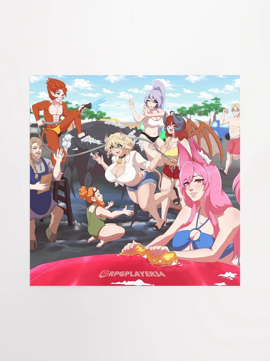 Tavern Group - Summer Adventures '25 - Car Wash Shenannigans! - Art Print! product image (1)