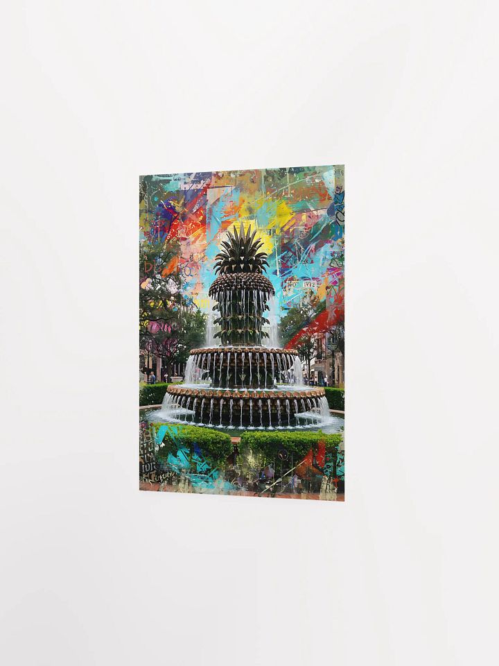 The Pineapple Fountain: A Burst of Charleston Color Poster product image (10)