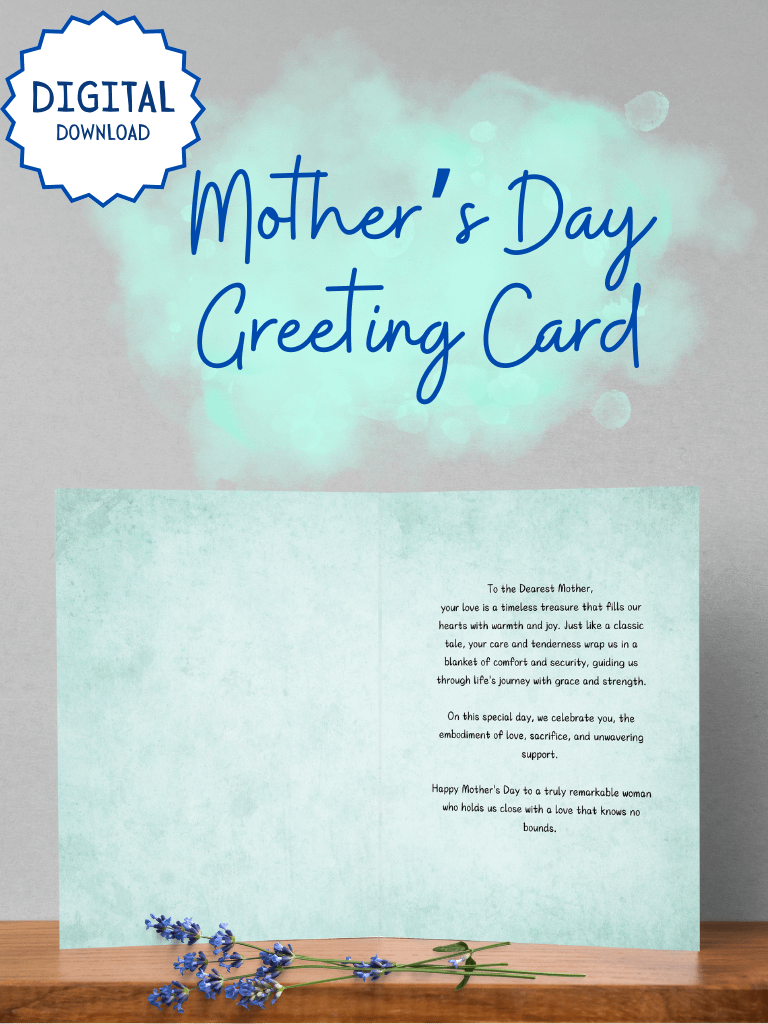 A Mother's Love Transcends Time - Mother's Day Card - Digital Download product image (2)