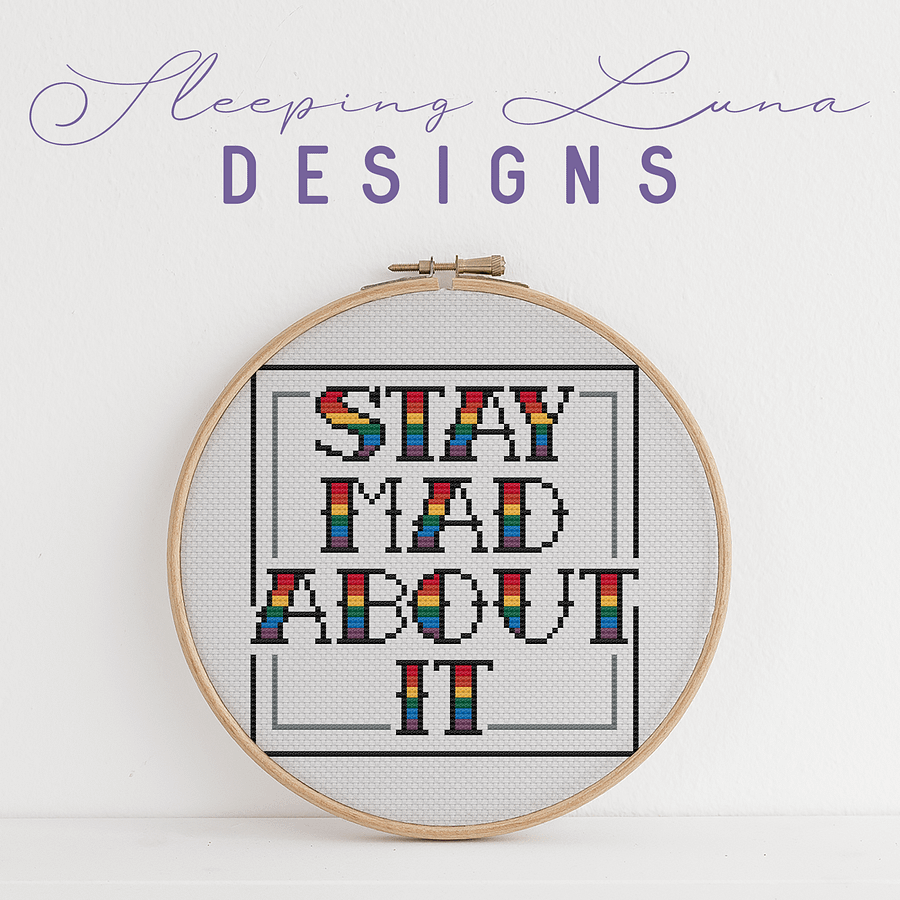 Stay Mad About It - Digital Cross Stitch Pattern product image (2)