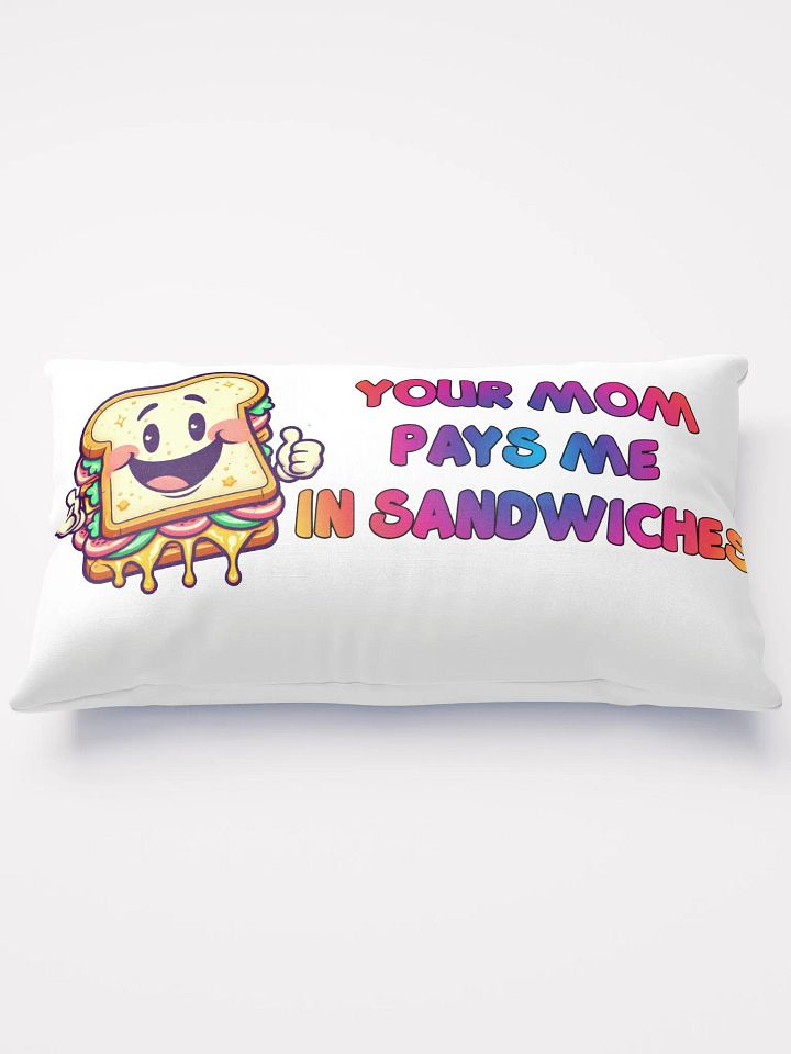 Jay - Pillow - Your mom pays me in sandwiches product image (1)