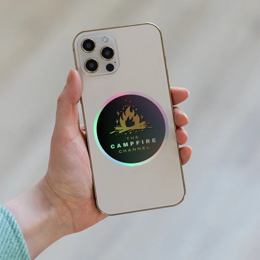Campfire Holographic Sticker product image (6)