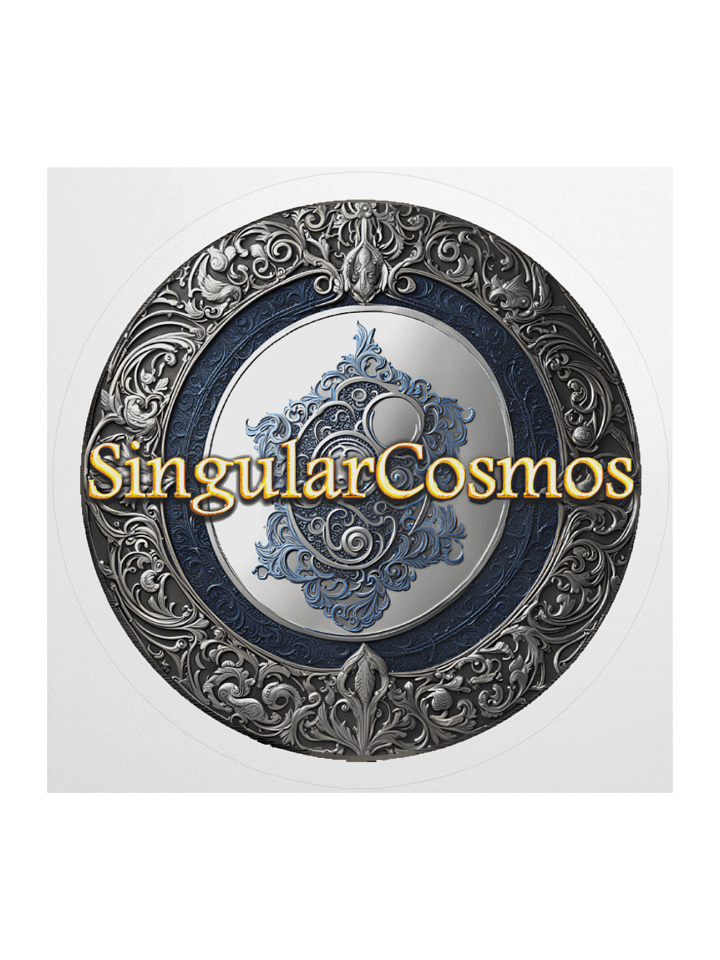 Singular Cosmos White Kiss Cut Sticker product image (1)
