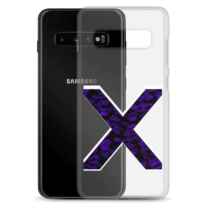 Black X Purple Lipstick Kisses Phone Case S product image (23)