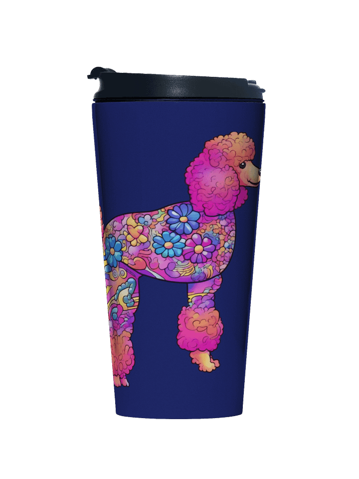 Flower Power Poodle #1 - Stainless Steel Travel Mug product image (1)