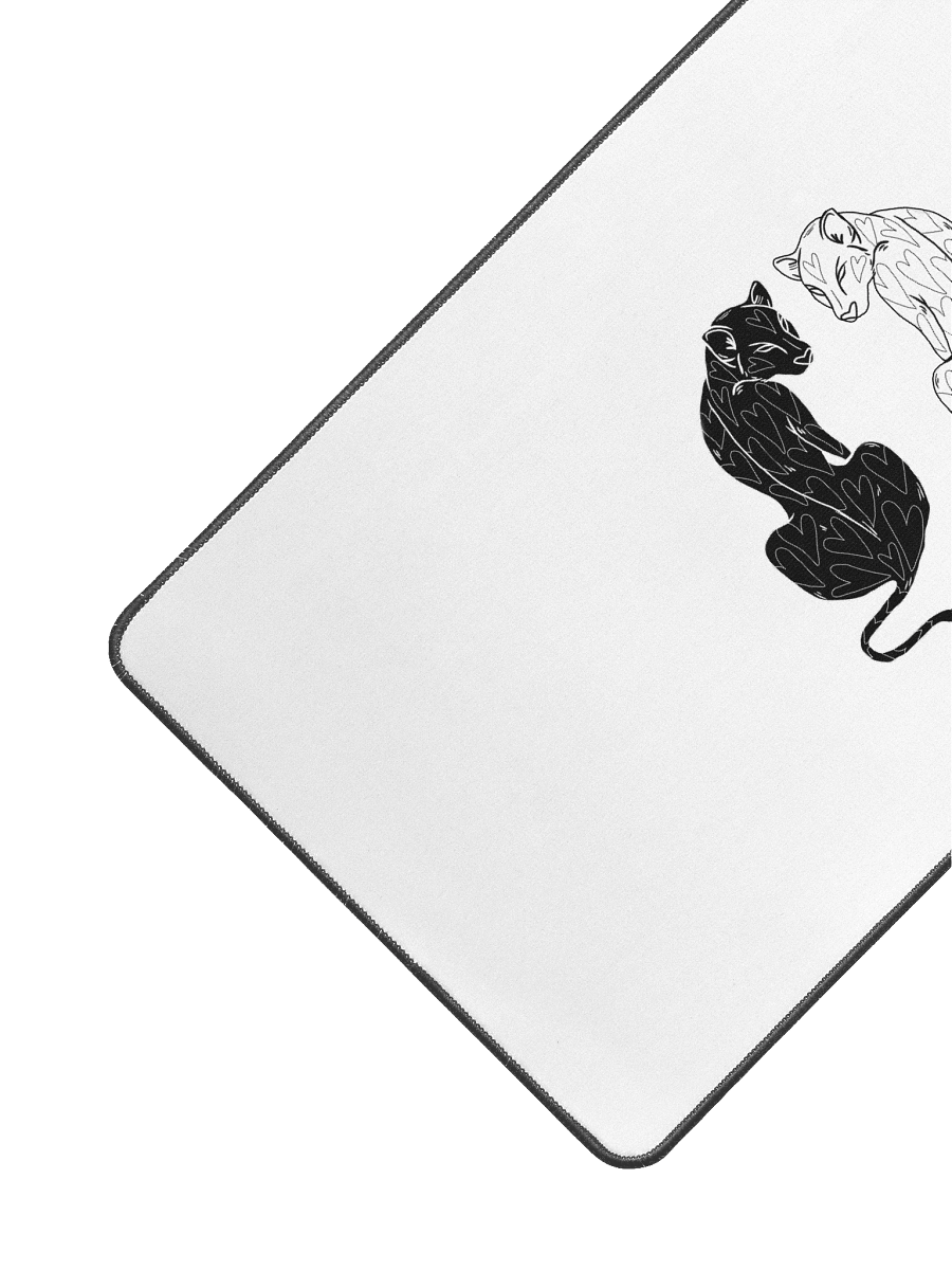 Ying n Yang Leopard | 31.5 x 15.5 in Mousepad product image (3)