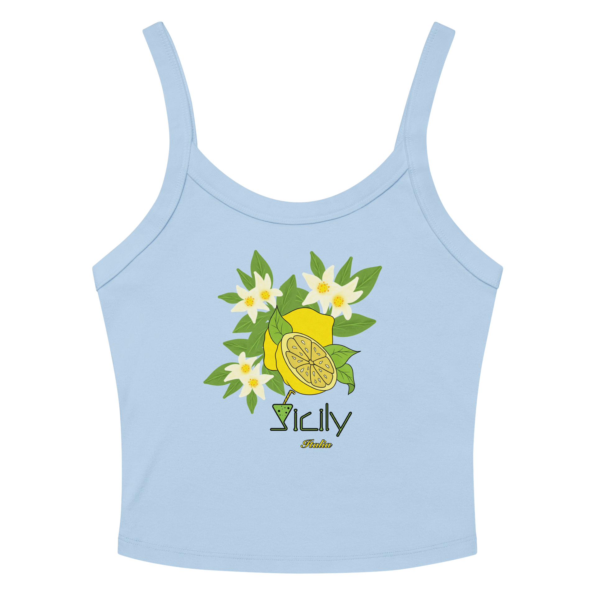 Sicilian Lemon Blossom Tank Top product image (12)