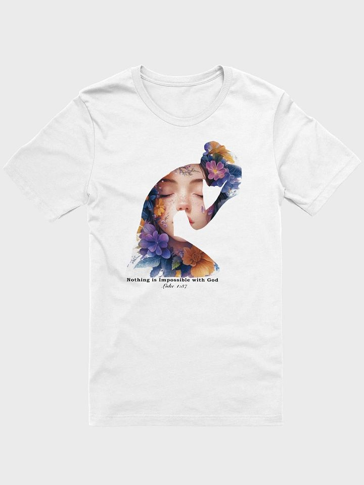 Nothing Is Impossible with God Woman Silhouette T-Shirt product image (2)