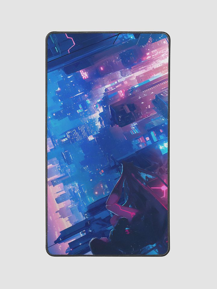 Cyberpunk Cityscape Desk Mat - 12