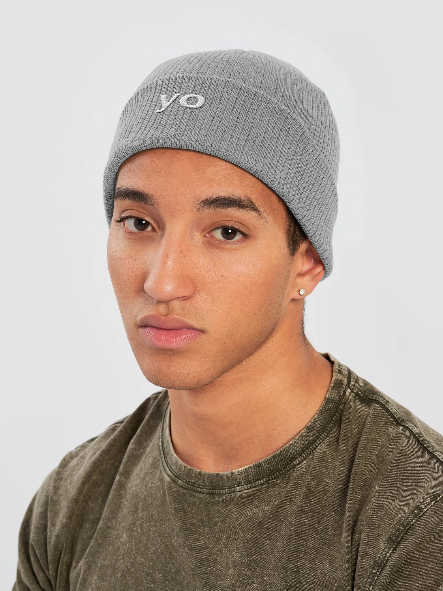 Yo Beanie (Grey) product image (4)