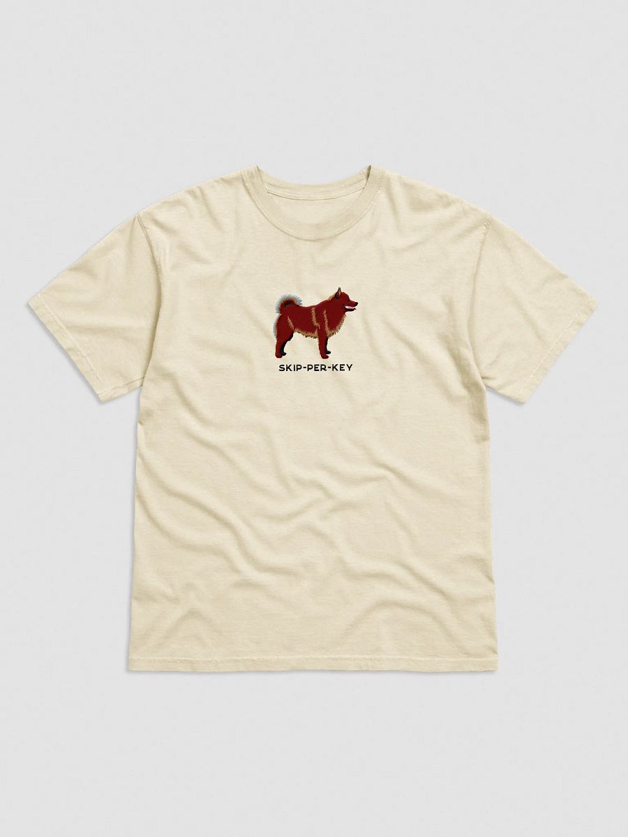 Skip-Per-Key T-Shirt(Embroidered) of a Schipperke(Chocolate) product image (33)