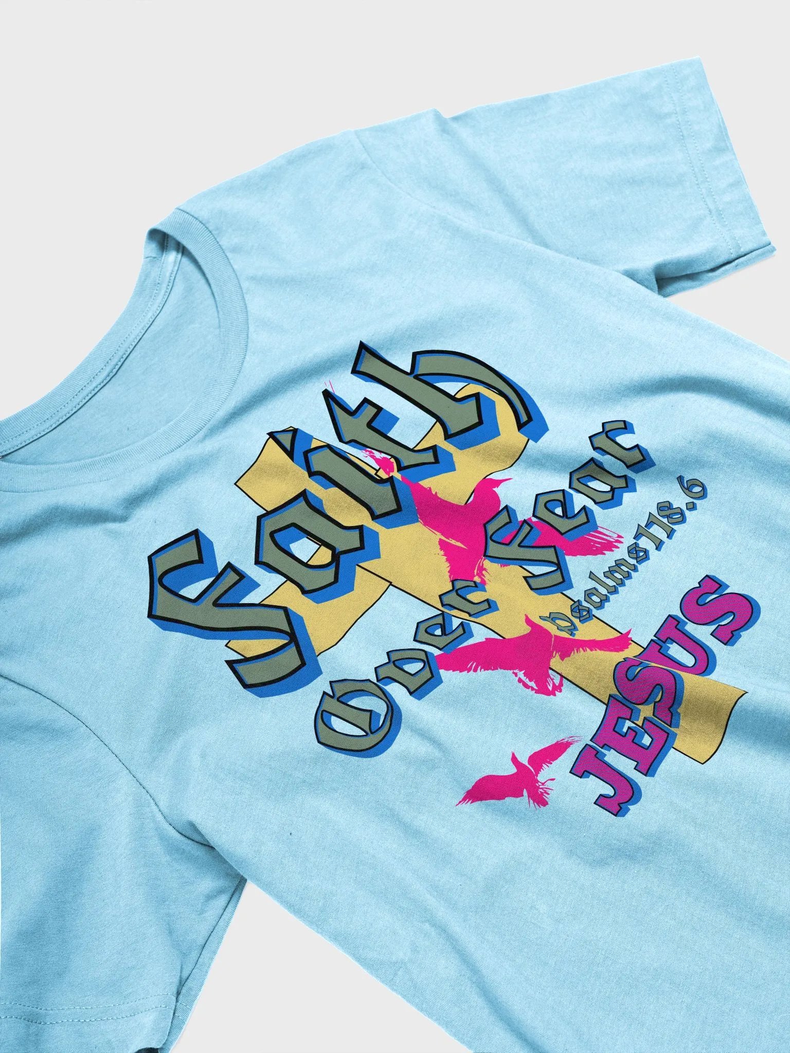 Faith Over Fear Jesus Cross T-Shirt product image (2)