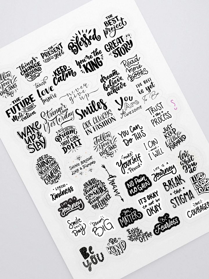 Quotes Motivational Sticker Sheet product image (1)