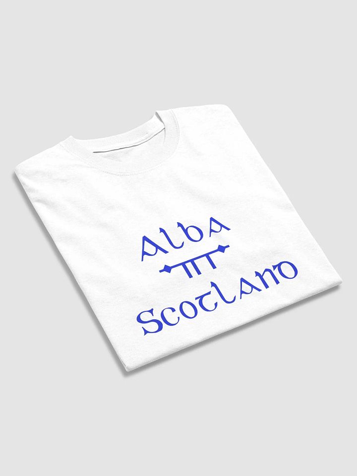 Scotland/Alba Scholastic style Ogham White printed T-shirt product image (2)
