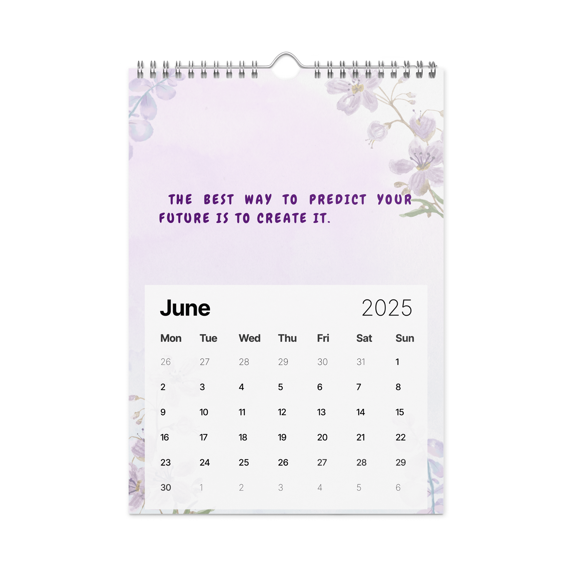 FLORAL INSPIRATIONAL QUOTES WALL CALENDAR 2026 product image (8)