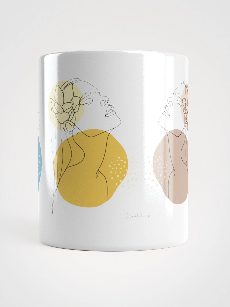 Mug Blanc Equilibre Femme Solaire - Lumière Vivante - Idée Cadeau Raffiné product image (5)