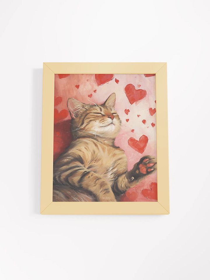 Love Struck Cat Framed Poster product image (2)