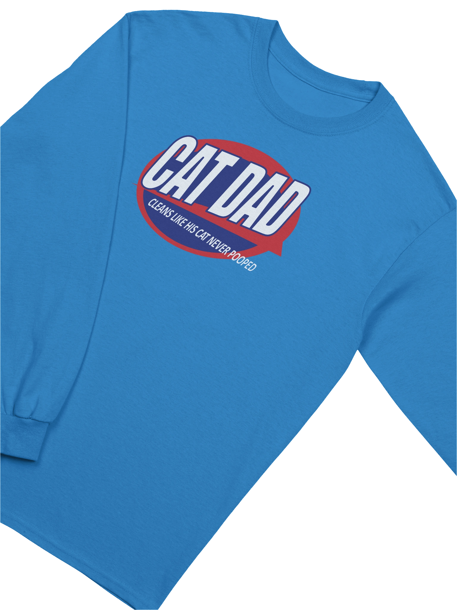 Cat Dad The Litter Box Cleaner - Unisex Adult Long Sleeve T-shirt product image (3)