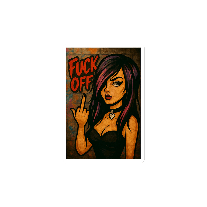 Emo FU Cutie Die-Cut Magnets product image (2)