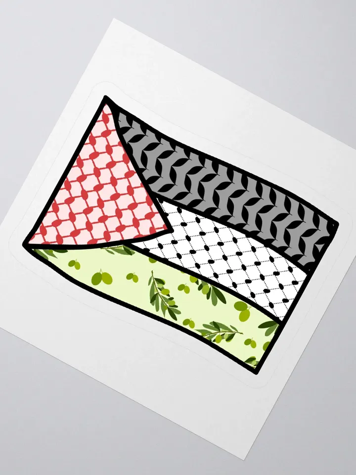 Palestine Keffiyeh Flag Sticker product image (5)