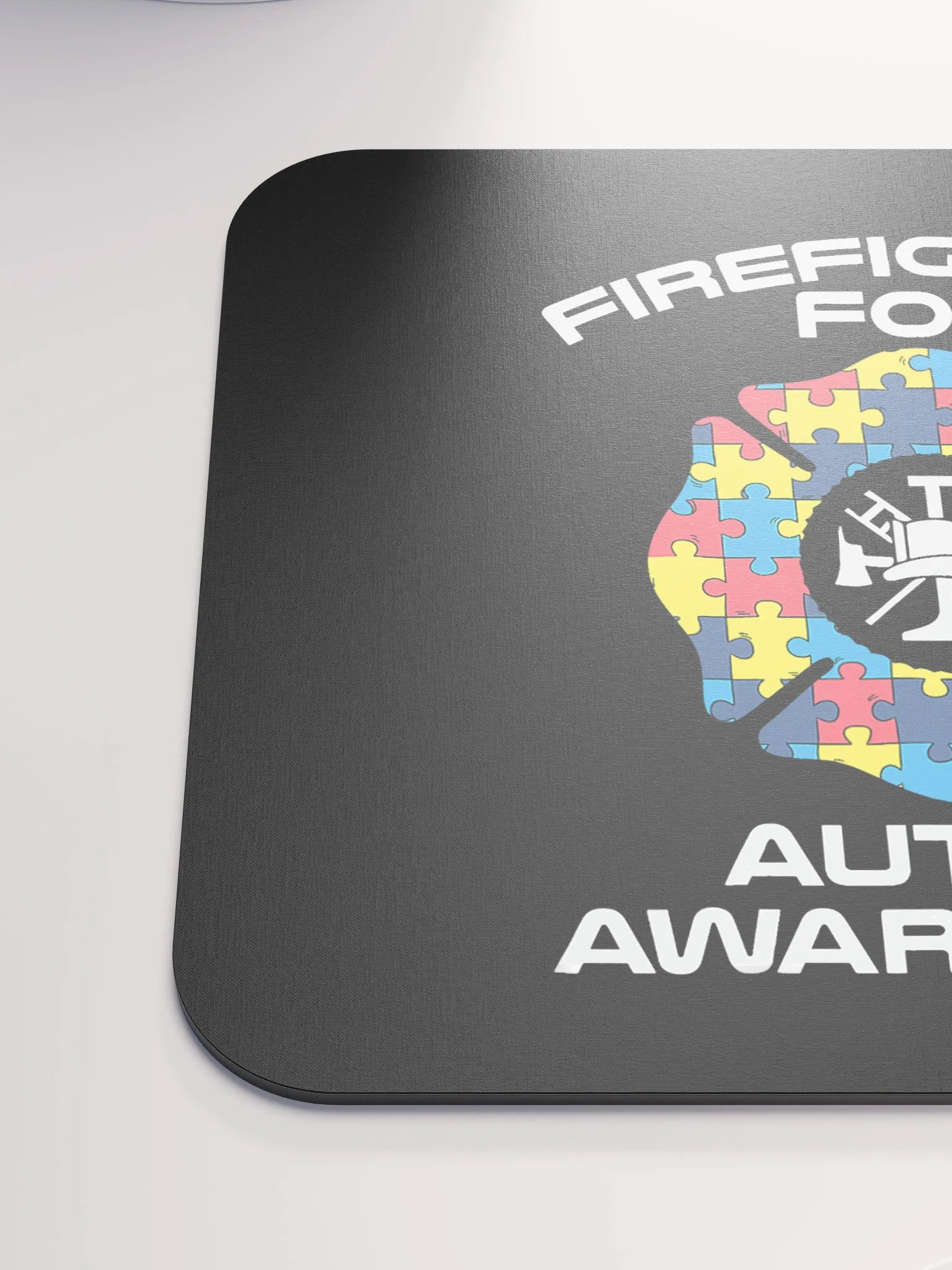 Firefighter for Austim Awareness - Mouse Pad product image (6)