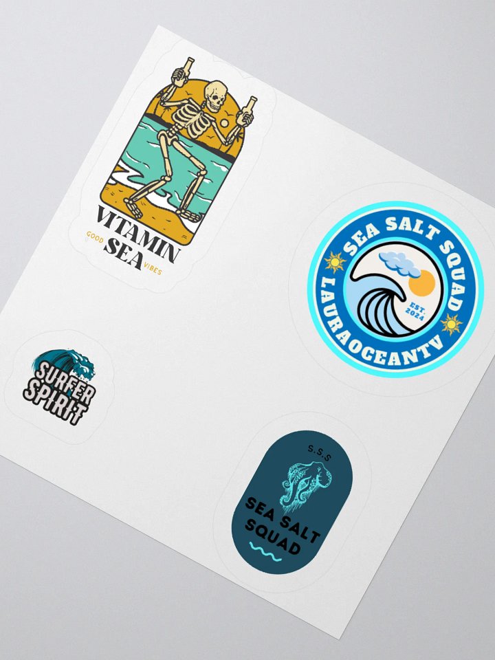 Surfing Spirit Kiss Cut Sticker Set product image (3)