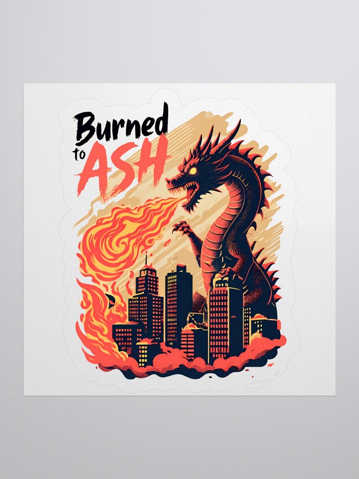 Fiery Dragon Destruction | 'Burned to Ash' Art Print product image (2)