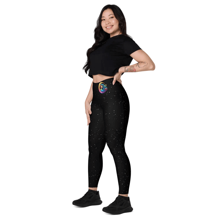 Celestial Crescent Moon Leggings product image (2)