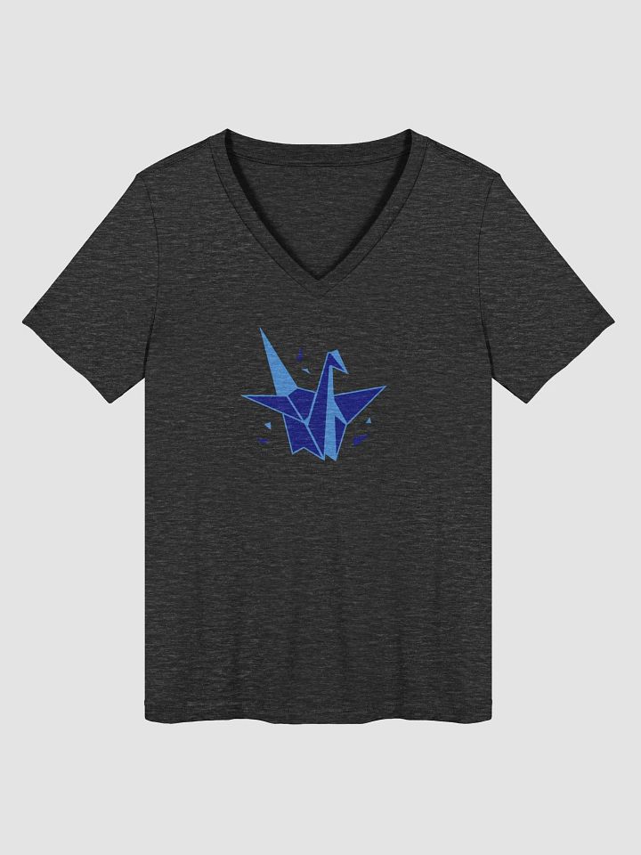 KrazeyHazey Crane V-neck T-Shirt - Blue product image (1)