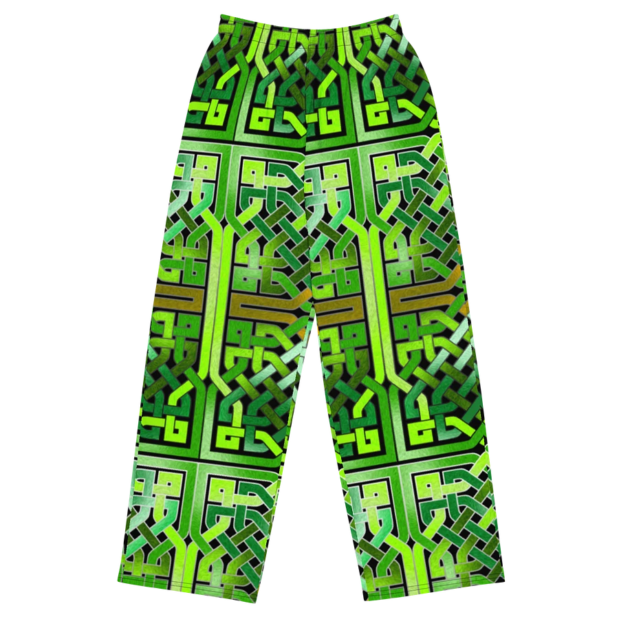 Green Celtic Knot Wideleg Pants product image (2)