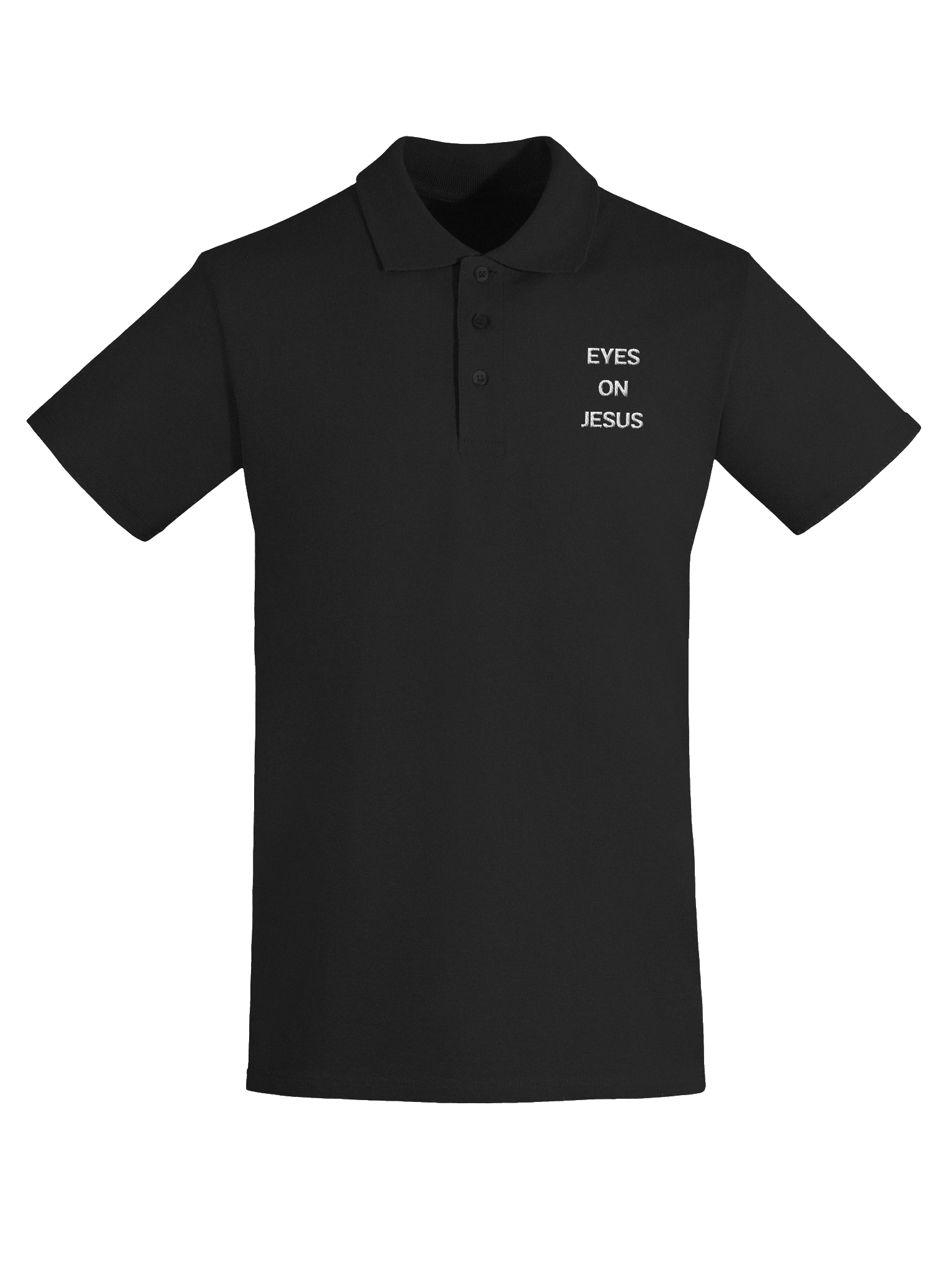 Eyes on Jesus text Polo product image (21)