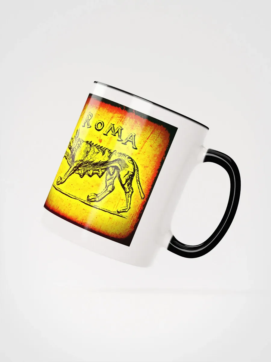 Roman She-Wolf Raising Forepaw and Horse Head Authentic Roman Art 3rd- 1st Centuries BC, Coffee & Tea Mug product image (3)