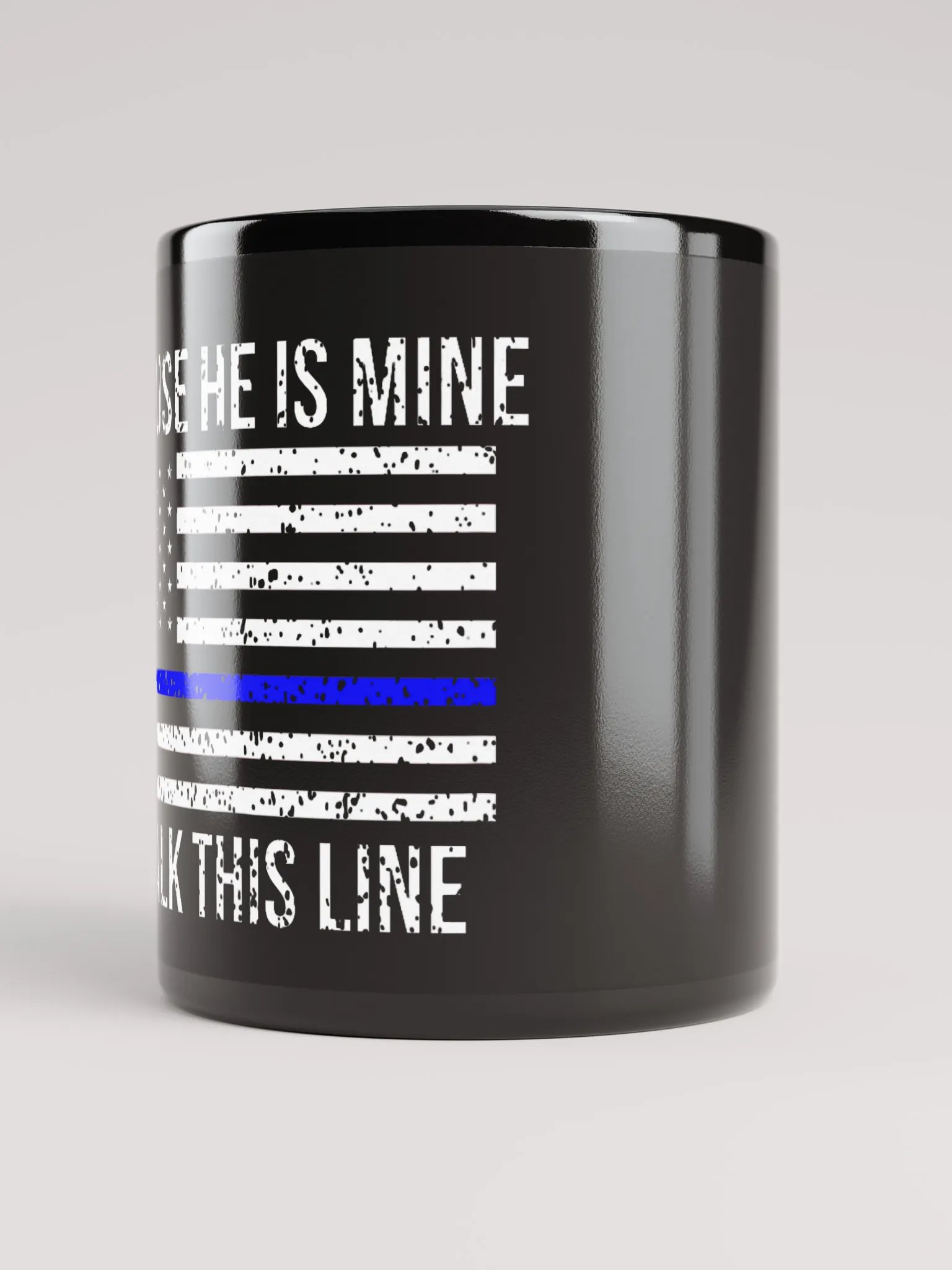 Because He Is Mine I Walk This Line - Black Mug product image (3)