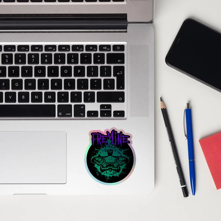 Metal Queen Moth Holo Sticker product image (10)