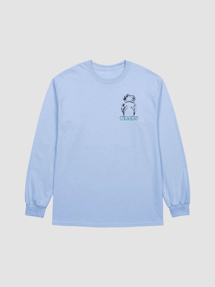 Wacky Logo Long Sleeve Tee (Black & Blue Logo) product image (1)
