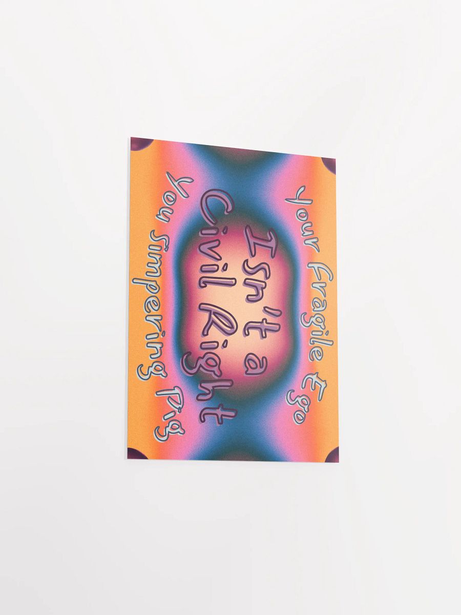 Hands Off DEIA, Your Fragile Ego, Protest Poster product image (9)