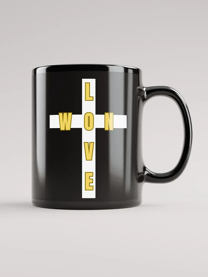 Love Won -Black- mug product image (1)