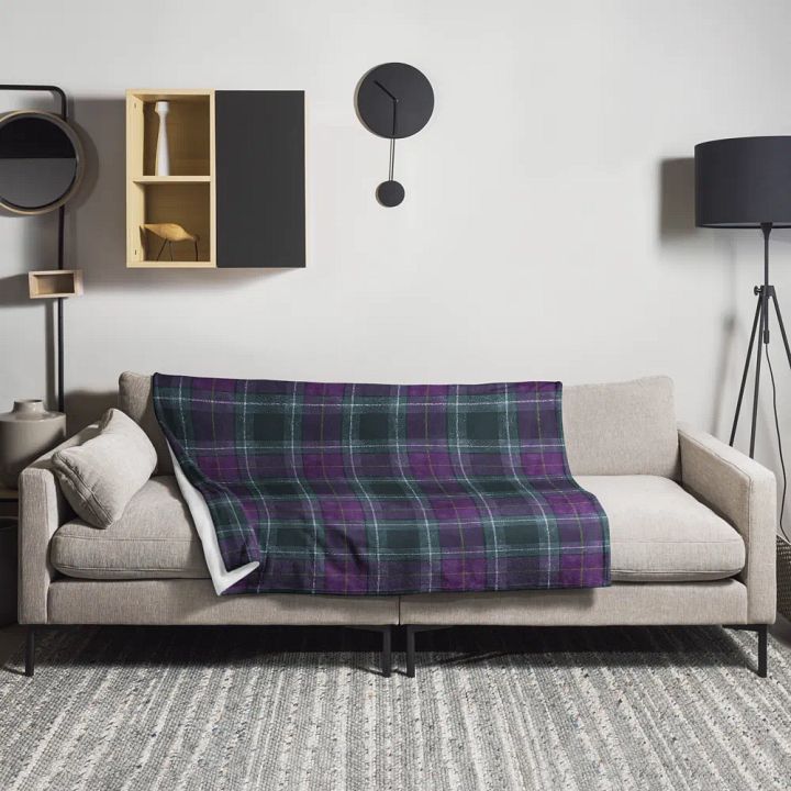 Purple/Green Plaid Blanket product image (1)
