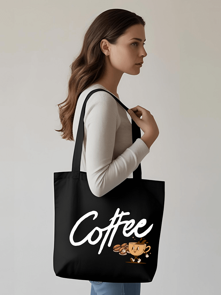 Coffee Cartoon Eco Tote Bag product image (1)