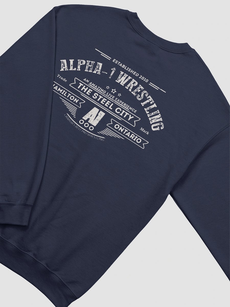 Vintage A1 Wrestling Steel City Double Sided Crewneck product image (8)