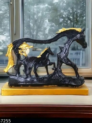 Horse with Baby Horse Statue Showpiece Idol Figurine to Decor Home & Living Room PolyResin Set of 1 product image (4)