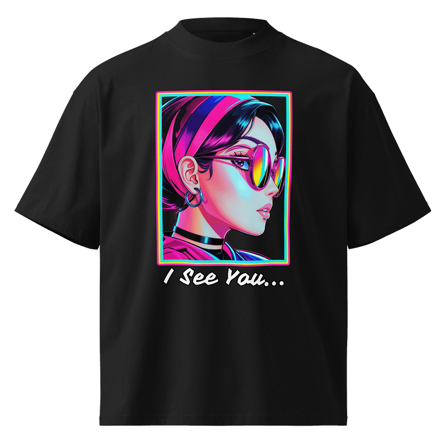 I See You - Side Eye Girl - Stanley/Stella Unisex Organic Oversized T-Shirt SATU020 product image (1)