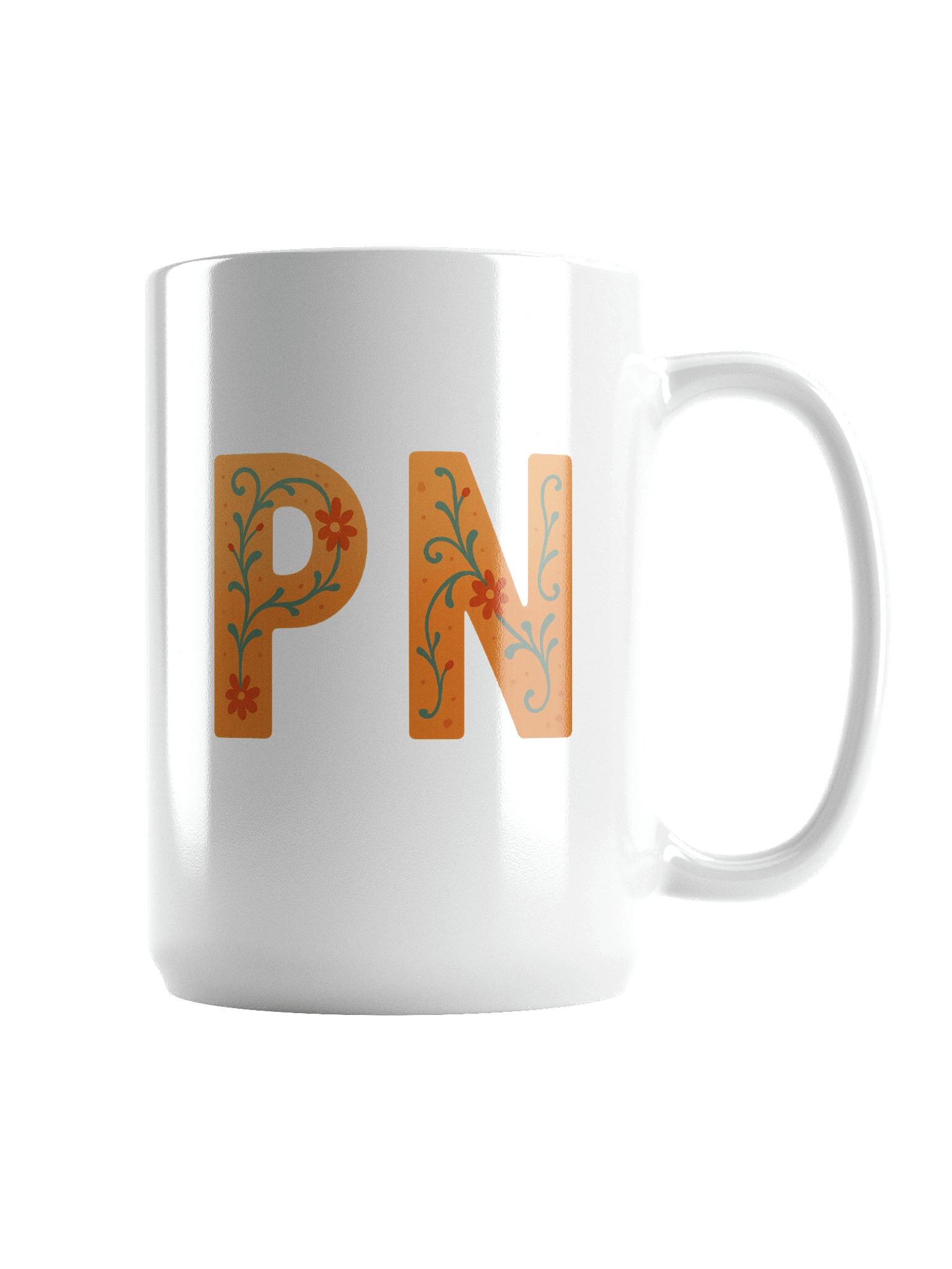 Floral Letter PnN Mug product image (2)