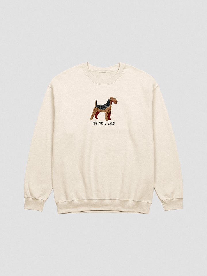 For Fox's Sake! Sweatshirt (Embroidered) of a Welsh Terrier(Black & Tan) product image (16)