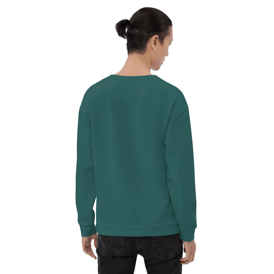 Plain Teal Green Soft Summer Unisex Recycled Polyester Heavyweight Premium Sweatshirt by Treasure Pie product image (8)