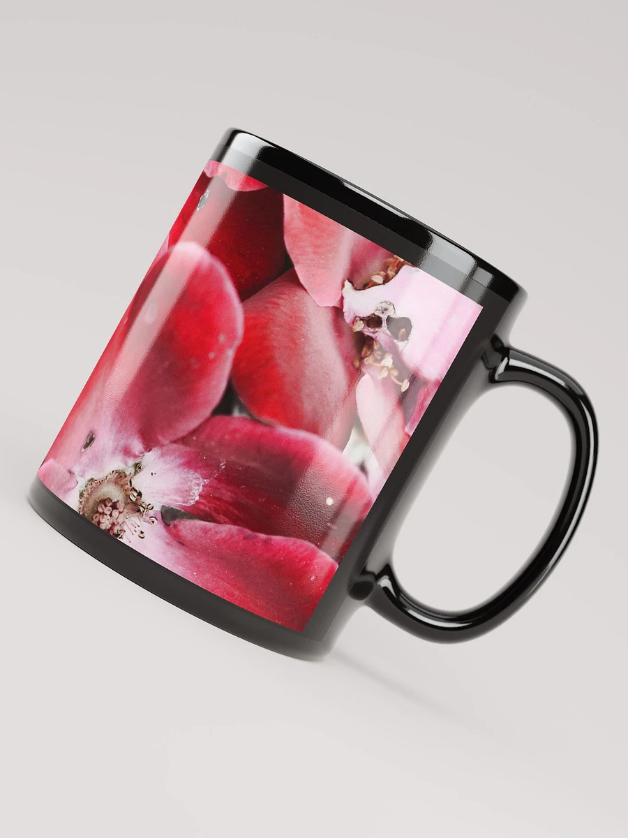 Bright Red Flowers Black Coffee Mug product image (7)