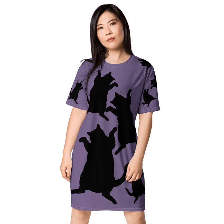 Childless Cat Ladies Run This Country Purple T-Shirt Dress product image (1)